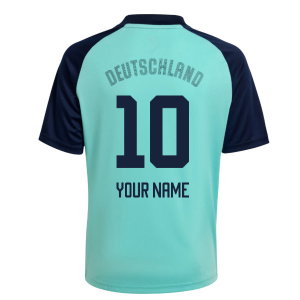 2026-2027 Germany Away Pre-Match Shirt (Flash Aqua) - Kids (Your Name)
