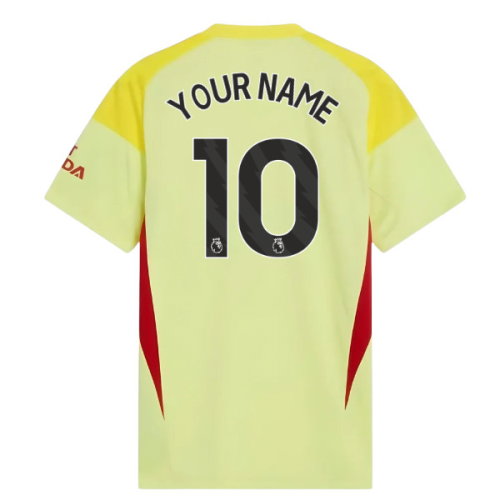 2025-2026 Arsenal Home Goalkeeper Shirt (Yellow) (Your Name)