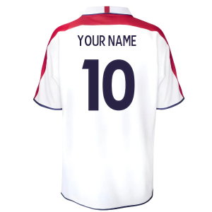 England 2004 Retro Football Shirt (Your Name)
