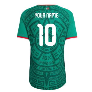 2026-2027 Mexico Authentic Home Shirt (Your Name)