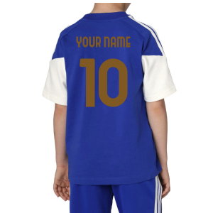 2026-2027 Juventus Training Tee (Bold Blue) - Kids (Your Name)
