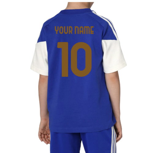 2026-2027 Juventus Training Tee (Bold Blue) - Kids (Your Name)