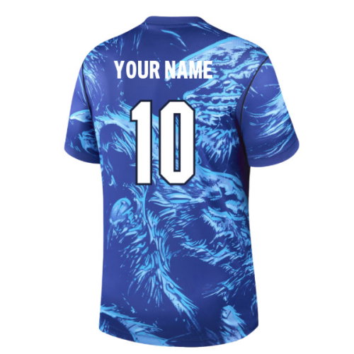 2026-2027 England Home Goalkeeper Shirt (Blue) (Your Name)