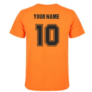 Holland 12th Man T-Shirt - Orange (Your Name)