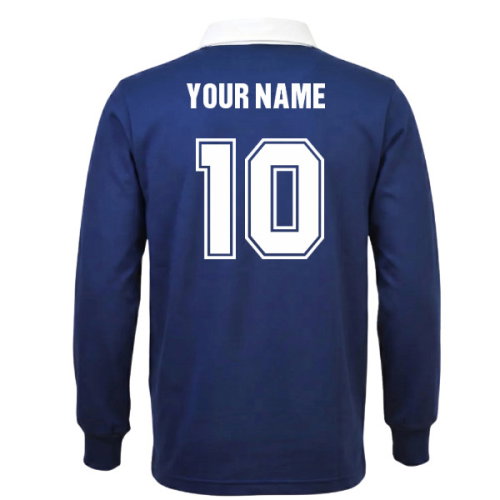 Scotland 1980's Vintage Kids Rugby Shirt (Your Name)