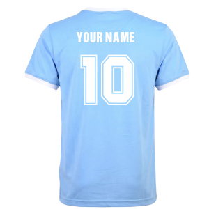 Kids Manchester City Sky/White T-Shirt (Your Name)