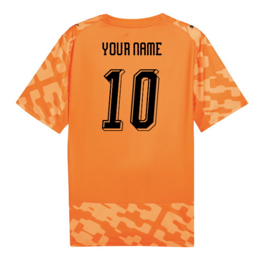 2026-2027 Senegal Goalkeeper Shirt (Vermillion-Orange Glo) (Your Name)