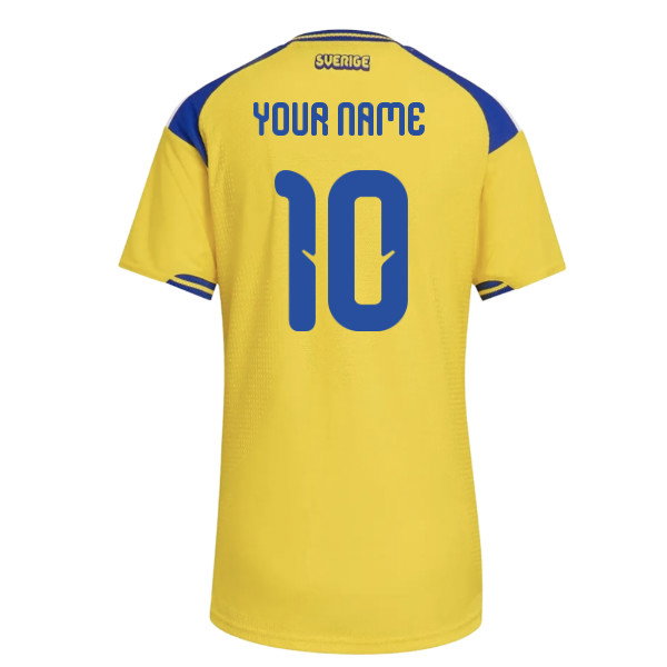 2026-2027 Sweden Authentic Home Shirt (Womens) (Your Name)