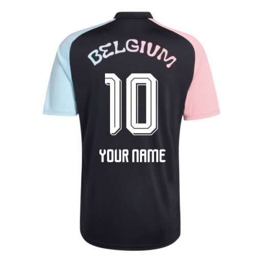 2026-2027 Belgium Away Pre-Match Shirt (Black) (Your Name)