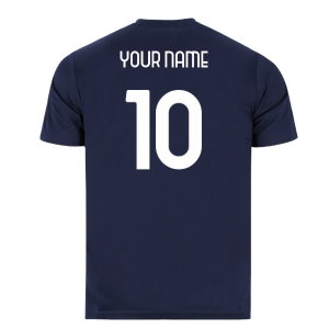 2026-2027 Lazio Pre-Match Shirt (Dark Navy) (Your Name)