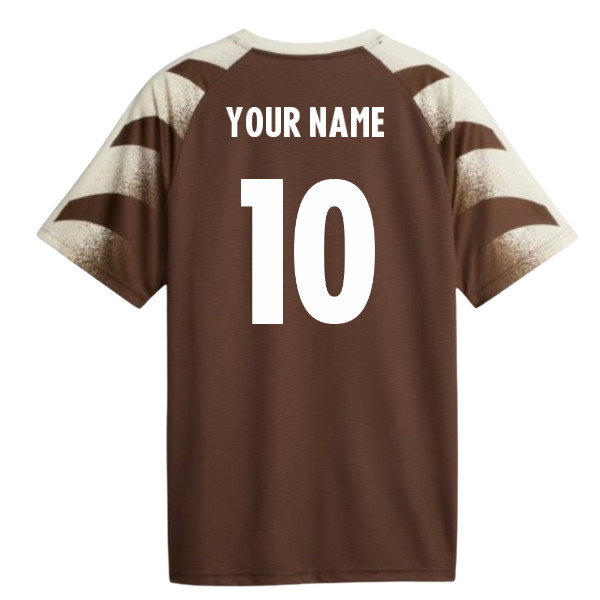 2026-2027 St Pauli Warm Up Jersey (Brown) (Your Name)