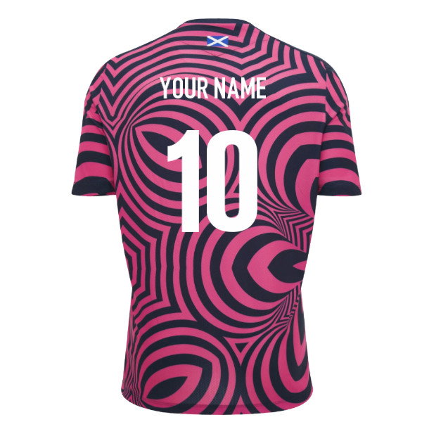 2026-2027 Scotland Rugby Warm Up Shirt (Pink) (Your Name)