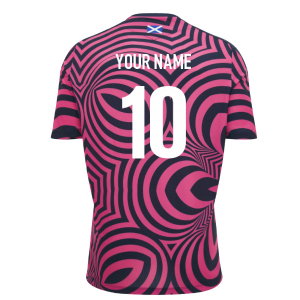2026-2027 Scotland Rugby Warm Up Shirt (Neon Pink)