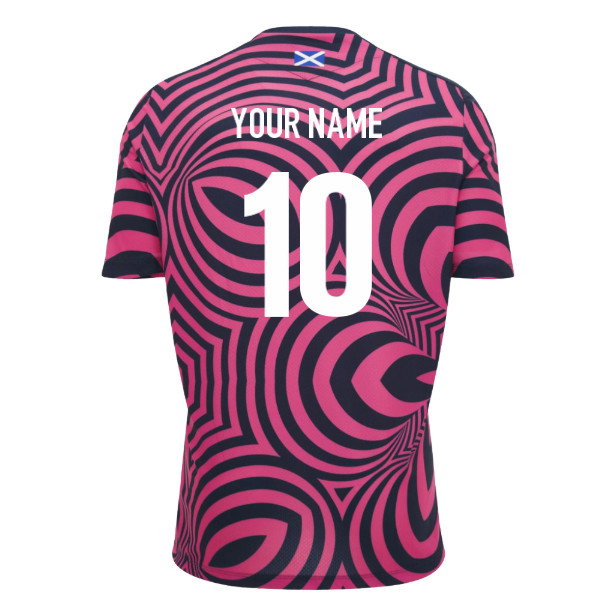 2026-2027 Scotland Rugby Warm Up Shirt (Neon Pink) (Your Name)