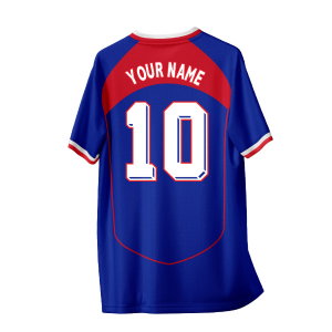 France 1998 Home Vintage Style Concept Shirt Adult Short Sleeve (Your Name)