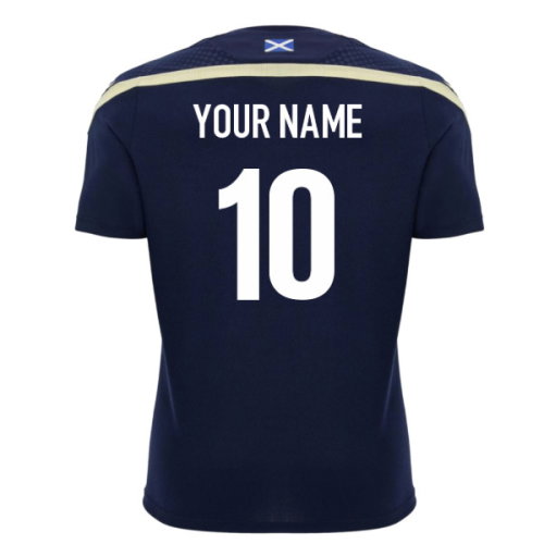 2026-2027 Scotland Rugby Training Shirt (Navy/Sand) (Your Name)