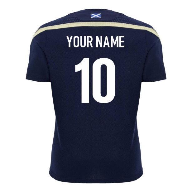 2026-2027 Scotland Rugby Training Shirt (Navy/Sand) (Your Name)