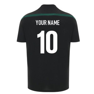 2026-2027 Wales WRU Rugby Player Training Shirt (Black) (Your Name)