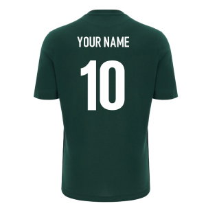 2026-2027 Wales WRU Rugby Cotton Travel Tee (Green) (Your Name)