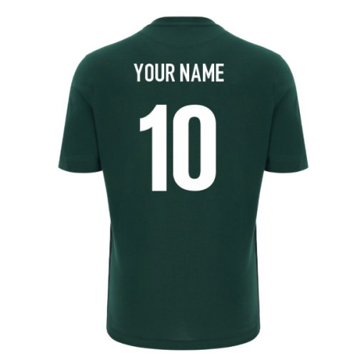 2026-2027 Wales WRU Rugby Cotton Travel Tee (Green) (Your Name)
