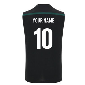 2026-2027 Wales WRU Rugby Sleeveless Training Vest (Black) (Your Name)