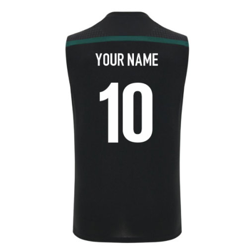 2026-2027 Wales WRU Rugby Sleeveless Training Vest (Black) (Your Name)