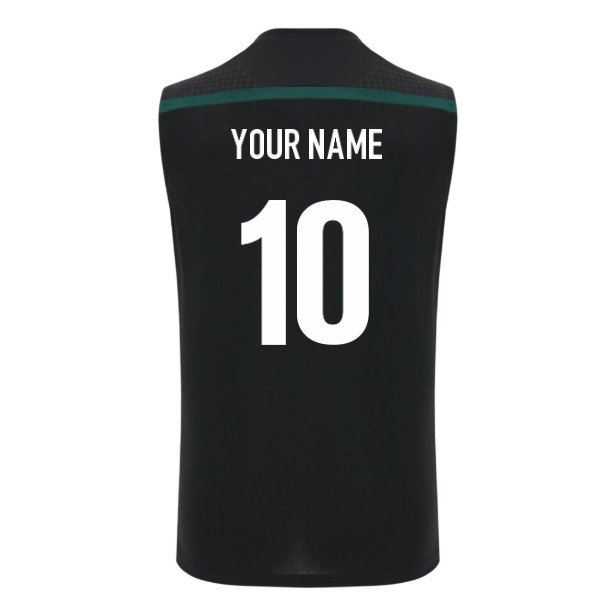 2026-2027 Wales WRU Rugby Sleeveless Training Vest (Black) (Your Name)