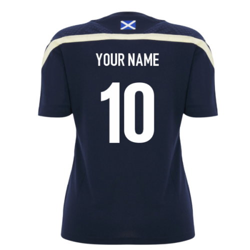 2026-2027 Scotland Rugby Training Shirt (Navy) - Womens (Your Name)