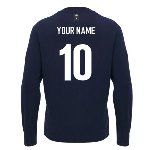 2026-2027 Scotland Rugby Ath LS Cotton Tee (Navy)