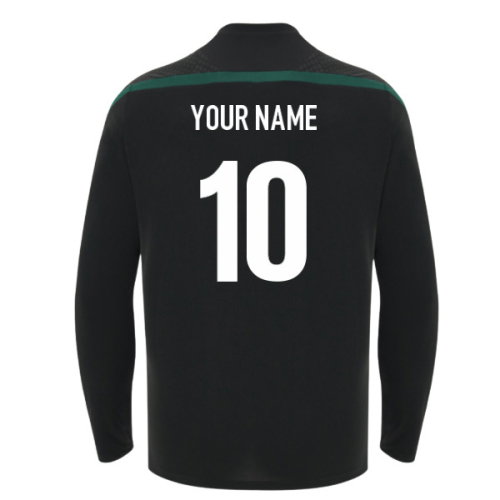 2026-2027 Wales WRU Rugby LS Training Shirt (Black) (Your Name)