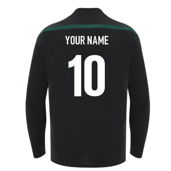 2026-2027 Wales WRU Rugby LS Training Shirt (Black) (Your Name)