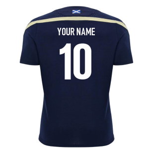 2026-2027 Scotland Rugby Training Shirt (Navy/Sand) - Kids