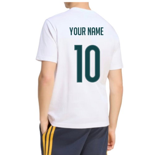 2026-2027 Real Madrid DNA Graphic Tee (White) (Your Name)