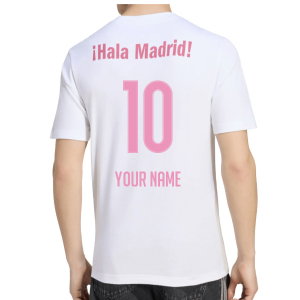 2026-2027 Real Madrid SZN Graphic Tee (White) (Your Name)