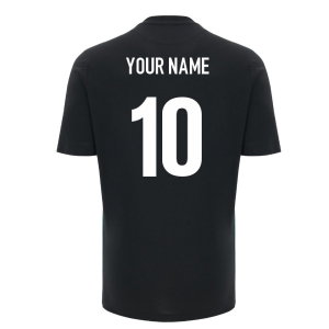 2026-2027 Wales WRU Travel Cotton T-Shirt (Black) - Kids