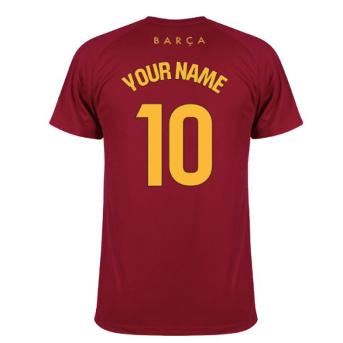 2026-2027 Barcelona Strike Training Shirt (Red) - Kids (Your Name)