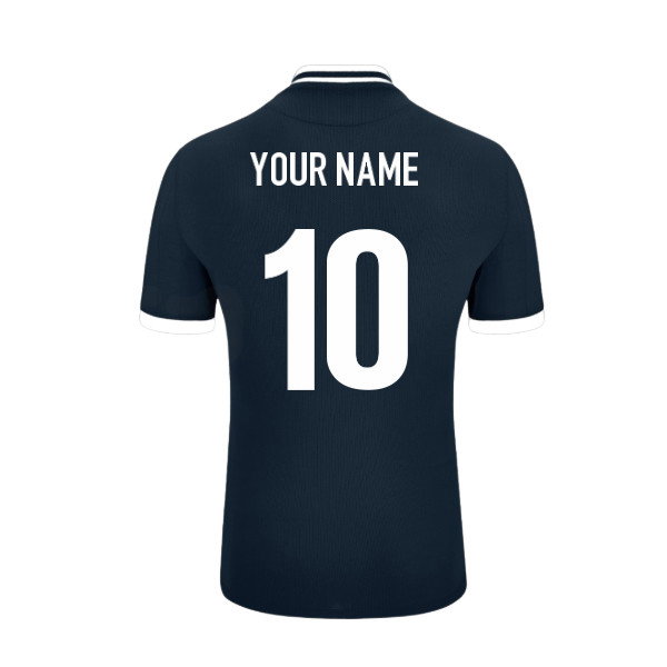 2026-2027 Edinburgh Rugby Warm Up Shirt (Navy) (Your Name)