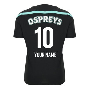 2026-2027 Ospreys Rugby Poly Training Shirt (Black)