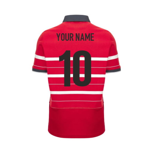 2026-2027 Gloucester Rugby Short Sleeve Cotton Replica Home Shirt (Your Name)