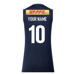 2026-2027 Harlequins Training Vest (Navy/Ensign Blue) (Your Name)