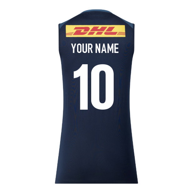 2026-2027 Harlequins Training Vest (Navy/Ensign Blue) (Your Name)