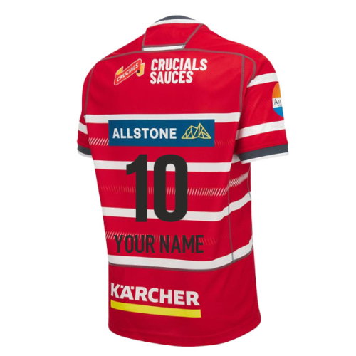 2026-2027 Gloucester Rugby Poly Home Replica Shirt - Kids (Your Name)