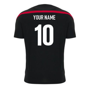 2026-2027 Gloucester Rugby Poly Training Shirt (Black) (Your Name)