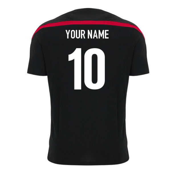 2026-2027 Gloucester Rugby Poly Training Shirt (Black) (Your Name)