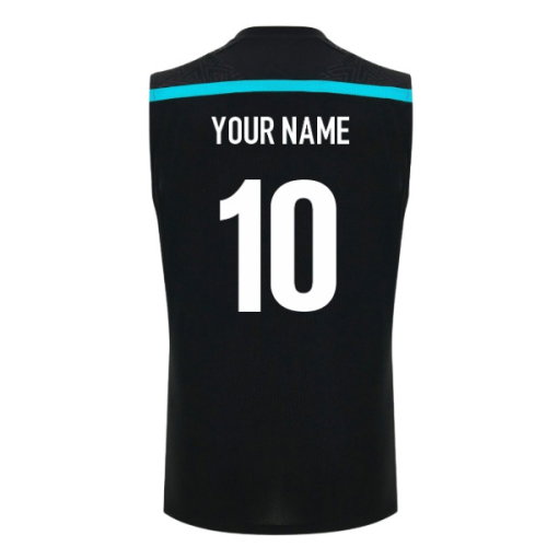 2026-2027 Glasgow Warriors Sleeveless Poly Training Shirt (Black) (Your Name)
