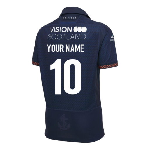2026-2027 Edinburgh Rugby Poly Home Shirt (Your Name)
