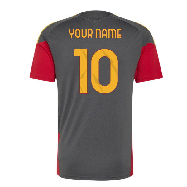 2026-2027 AS Roma Training Shirt (Grey) (Your Name)