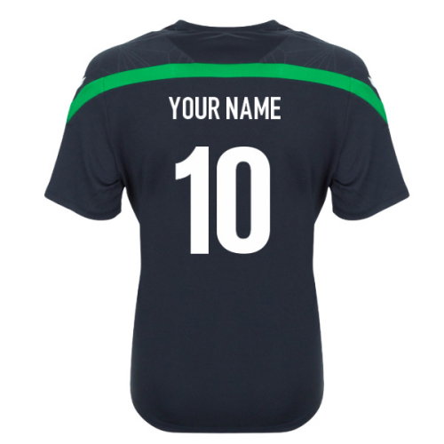 2026-2027 Northampton Saints Poly Training Shirt (Black) (Your Name)