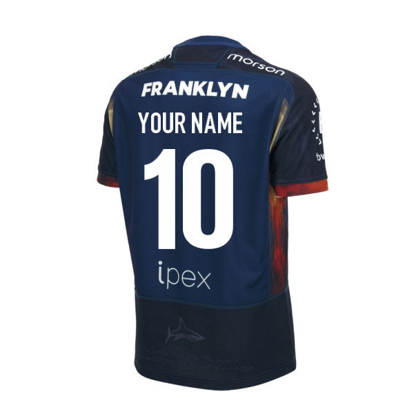 2026-2027 Sale Sharks Poly Home Rugby Shirt (Kids) (Your Name)