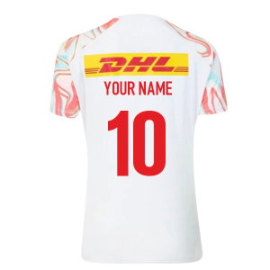 2026-2027 Harlequins Pre Match Shirt (White) (Your Name)